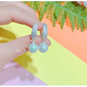 Bông tai bạc thời trang hình nơ xinh chất liệu bạc s925 MS085t