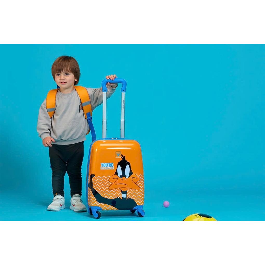 Vali trẻ em Vali Roncato Looney Tunes Baby size 14 inch, nhựa PC/ABS, thương hiệu Ý, 1 đổi 1 bể vỡ