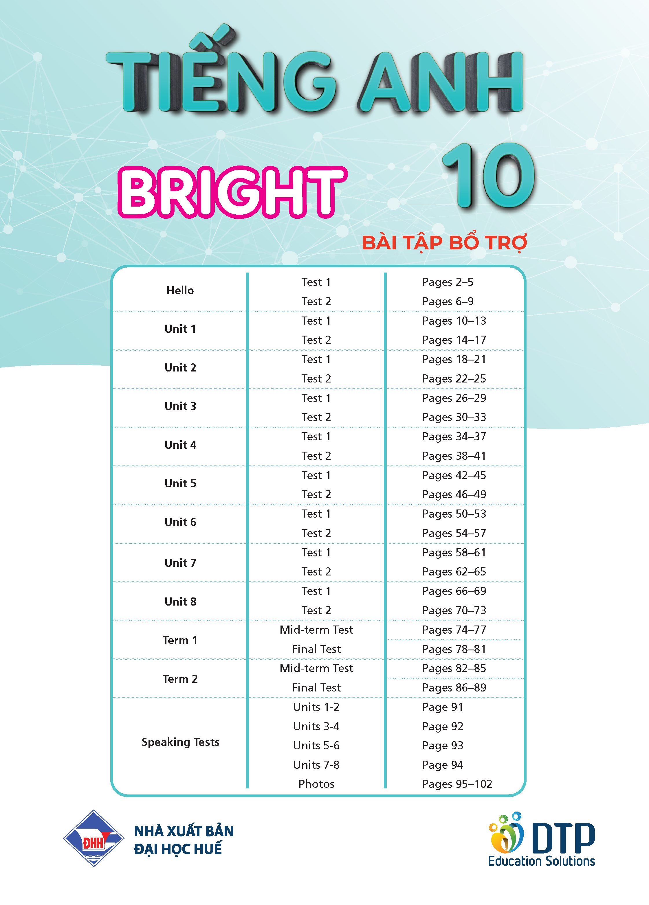 Bài tập bổ trợ Tiếng Anh 10 Bright