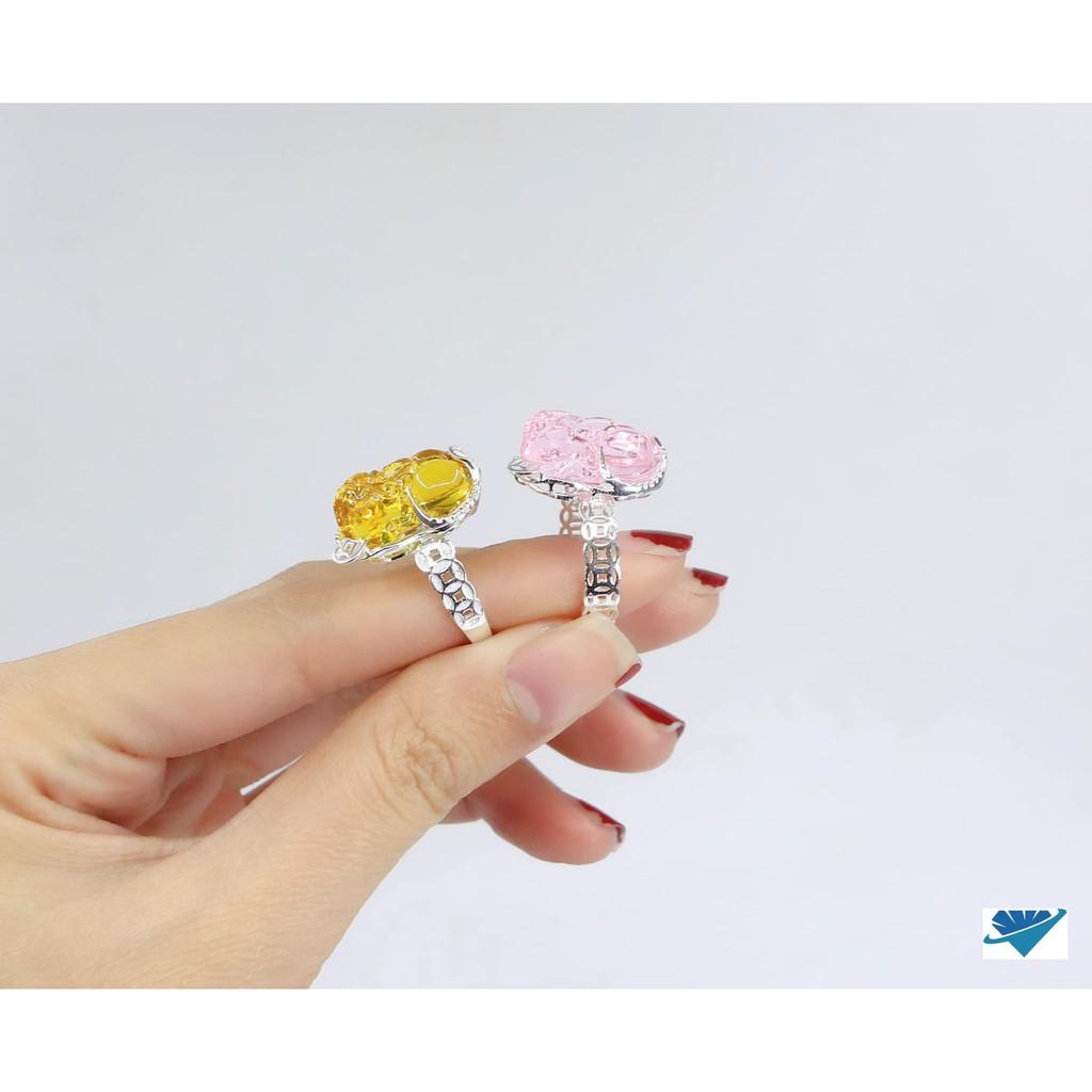 Nhẫn bạc nữ tài lộc, may mắn chất liệu bằng bạc s925 MS55d