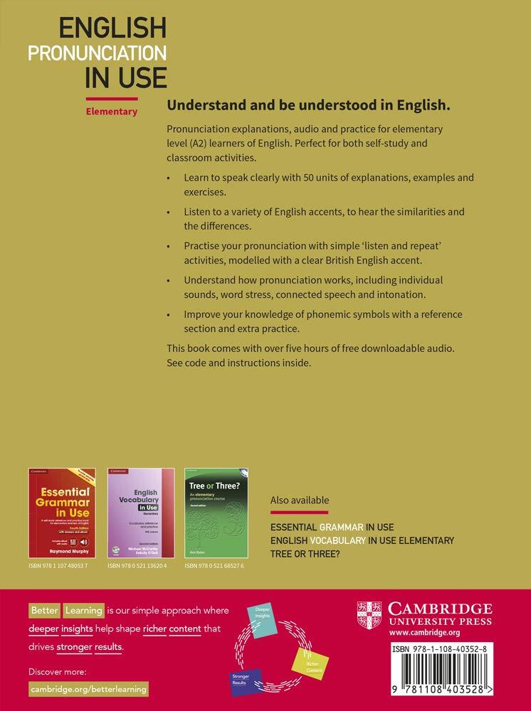 English Pronunciation in Use Ele Bk w Ans & d/l Audio