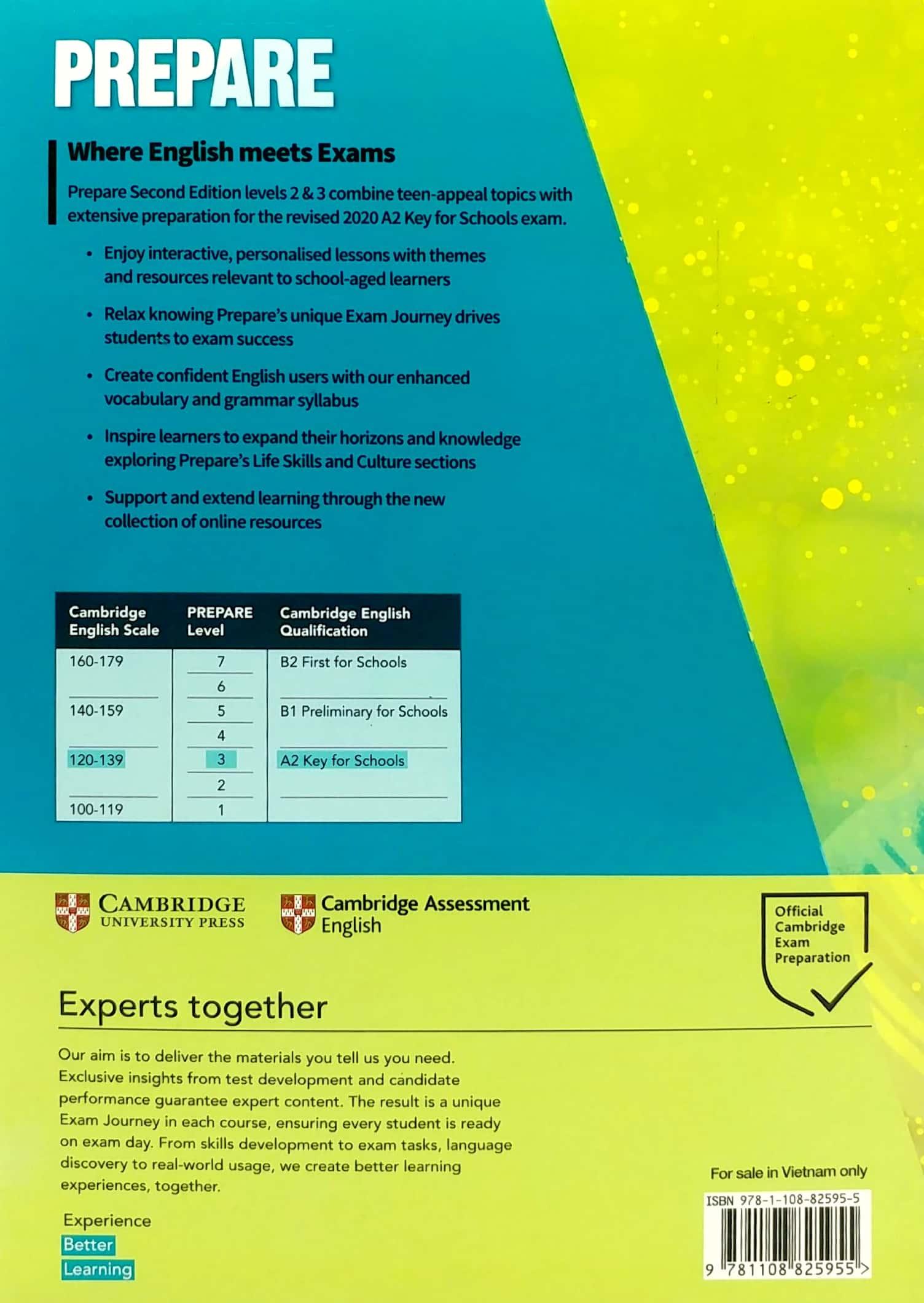 Prepare A2 Level 3 Student