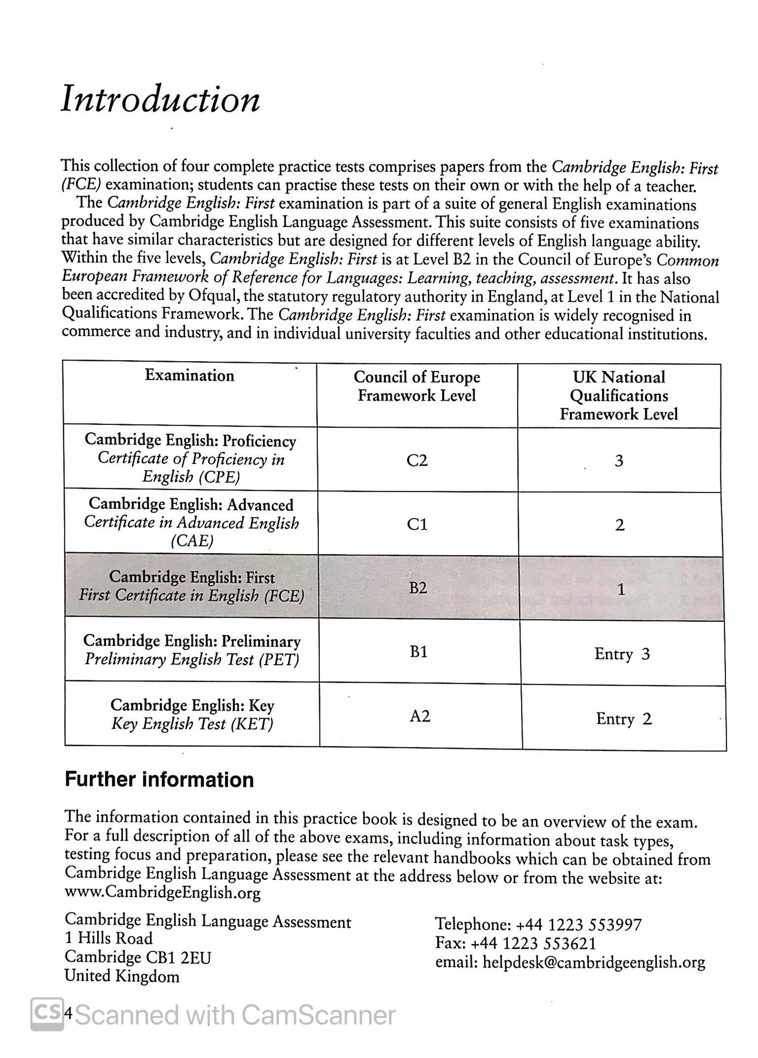 Cam English First 1 for Revísed Exam fro