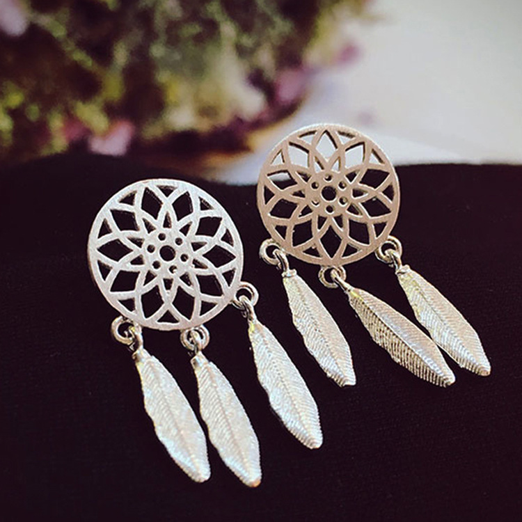 Khuyên tai bông tai dream catcher phong cách boho