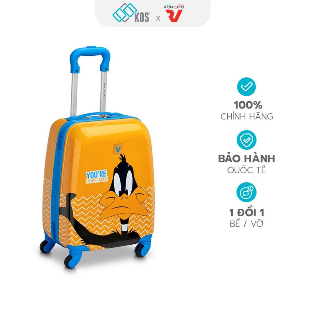 Vali trẻ em Vali Roncato Looney Tunes Baby size 14 inch, nhựa PC/ABS, thương hiệu Ý, 1 đổi 1 bể vỡ