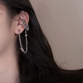 Bông tai xích bi xỏ lỗ dưới cuốn hút