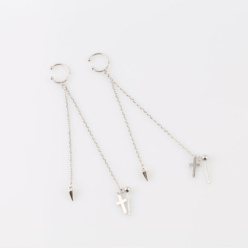 Bông tai chữ thập trẻ trung khỏe khoắn unisex 1 chiếc