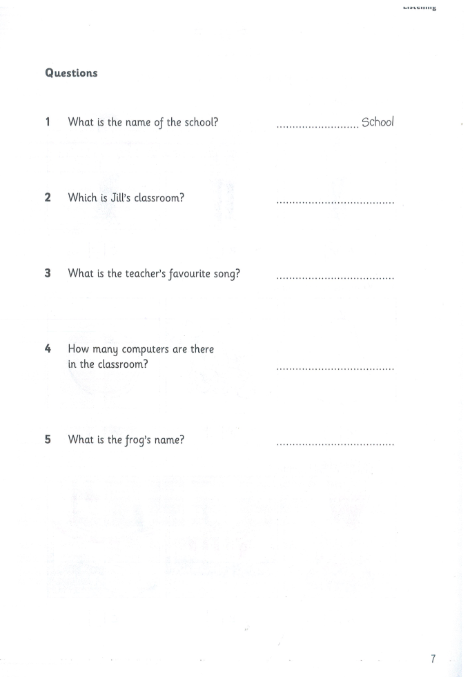 Pre A1 Starters 3 Student