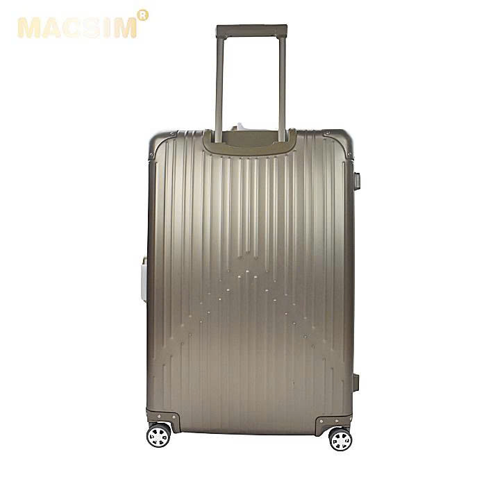 Vali hợp kim nhôm nguyên khối MS1104 nhãn hiệu Macsim cao cấp màu ti-gold , màu đen cỡ 26 inches