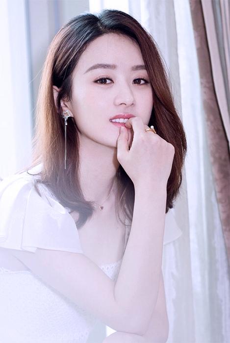 Bông tai nữ nửa sao đính đá đuôi dài