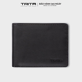 Ví nam da bò Trita ( Thời trang nam dáng ngang - Ví da RVN002 )