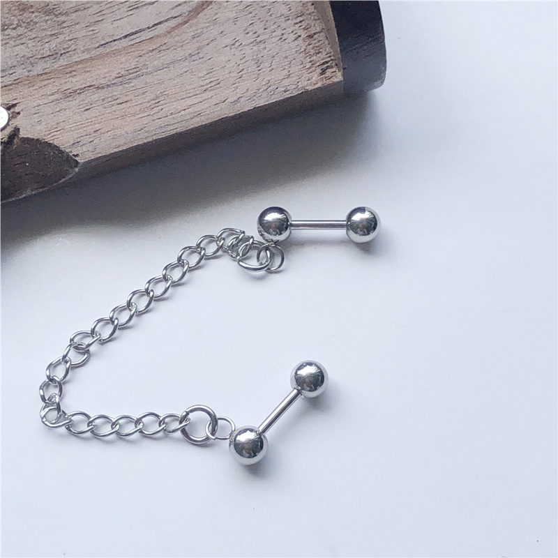 Bông tai unisex hai đầu đinh bá đạo