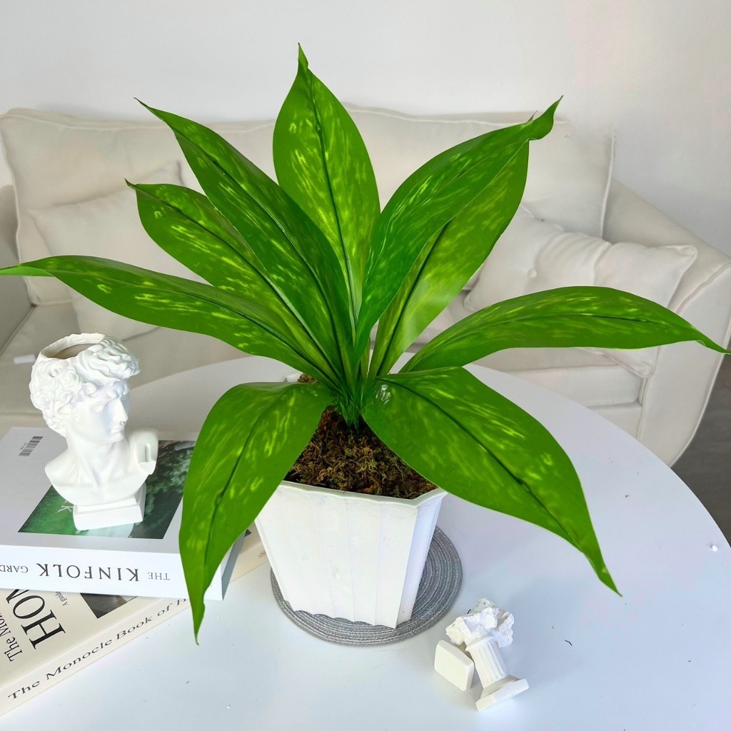 Chậu cây giả để bàn - Cây giả, hoa lụa Decor trang trí nhà cửa, quán cafe