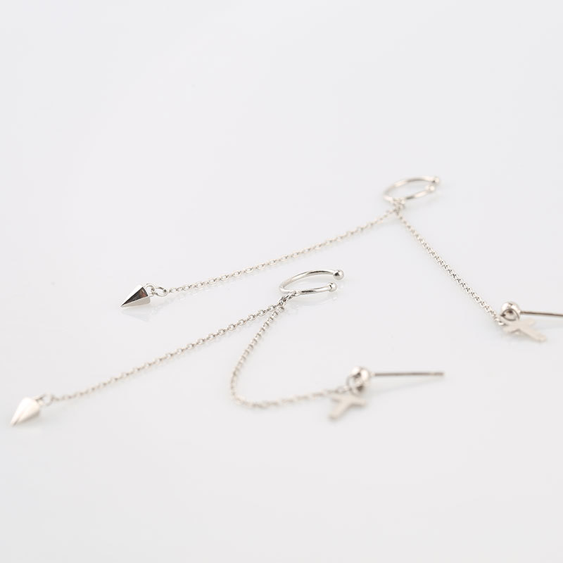 Bông tai chữ thập trẻ trung khỏe khoắn unisex 1 chiếc