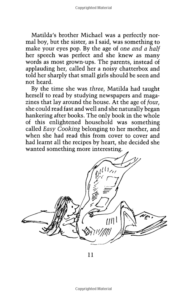 Matilda (Roald Dahl, Illustrated by Quentin Blake)