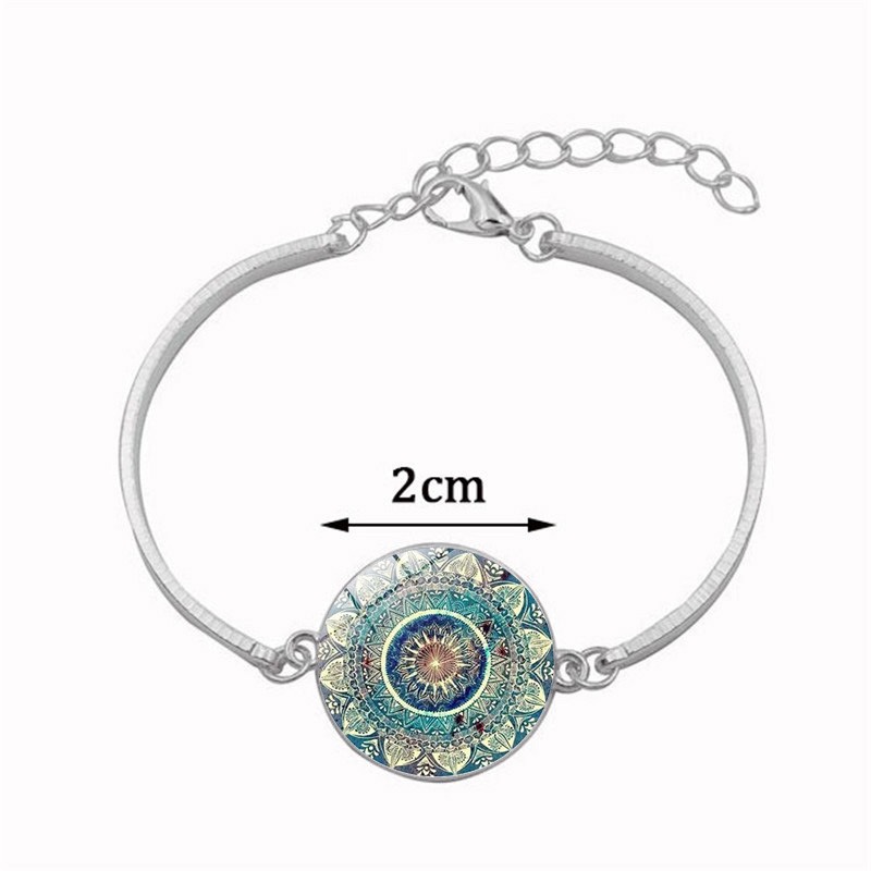 BỘ BÔNG TAI , DÂY CHUYỀN VÀ VÒNG TAY HÌNH HOA MANDALA BIỂU TƯỢNG PHẬT GIÁO