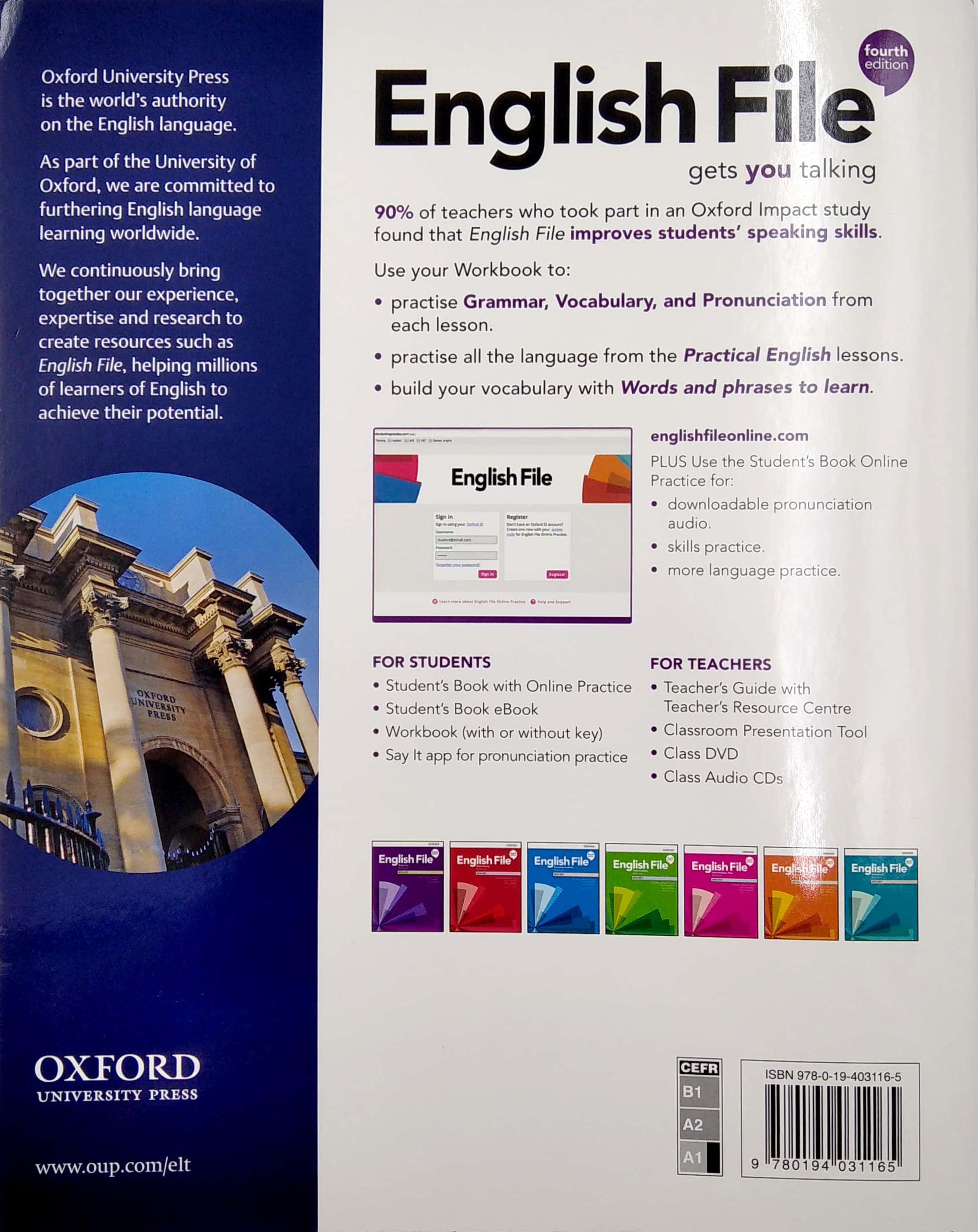 English File: Beginner: Workbook With Key