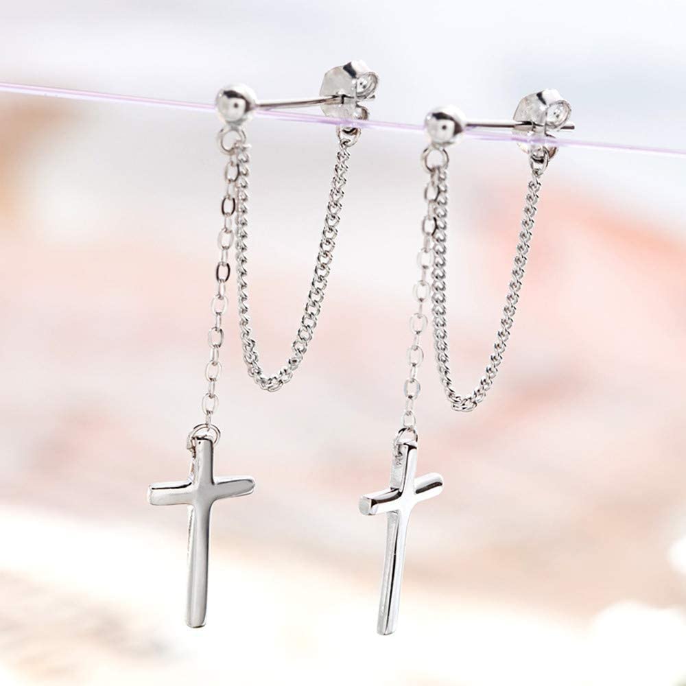 Bông tai xích Titan cao cấp bao chất bao xinh