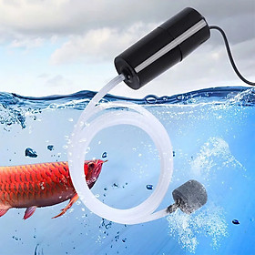 Máy Sủi Khí Oxy Mini Bể Cá Cảnh Thủy Sinh – Loại Tốt, Khí Mạnh, Siêu Êm, Cắm USB