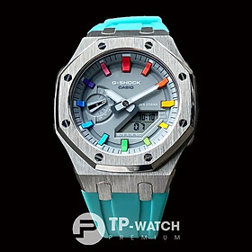 Đồng Hồ Nam Dây Nhựa Casio G-Shock GA-2110ET-8A AP CUSTOM TIFFANY x RAINBOW ROYAL OAK (SPECIAL)