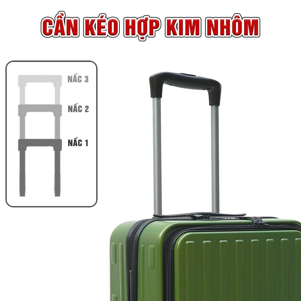 TẶNG TÚI ĐỰNG GIÀY + THẺ TAG - Vali cao cấp TRIP LUX89 size 20inch có ngăn đựng Laptop - Hàng chính hãng