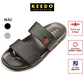 Dép nam đẹp hai quai cao cấp KEEDO KD2803 Full Box