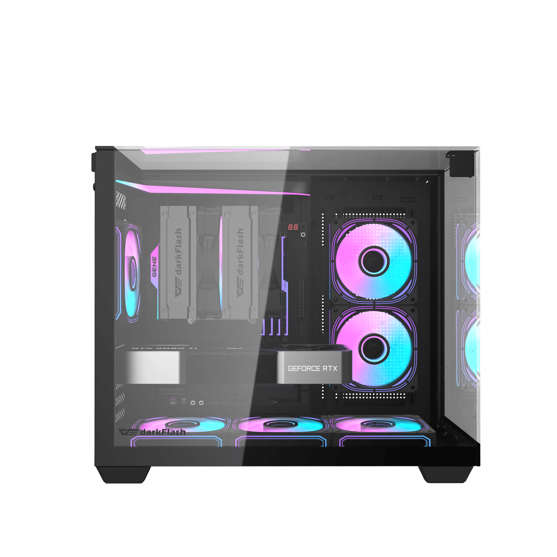 VỎ CASE MÁY TÍNH DARKFLASH TH285M (Full M-ATX) - Hàng chính hãng