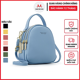Balo Nữ Mini Thời Trang FOREVER YOUNG Đi Học Đeo Vai Đeo Chéo Da Mềm Nhiều Ngăn Tiện Dụng Đẹp Giá Rẻ FY04 - Micocah Mall