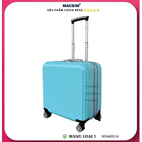 Vali cao cấp Macsim Aksen hàng loại 1 MSAK8216 cỡ 17 inch màu xanh-hồng