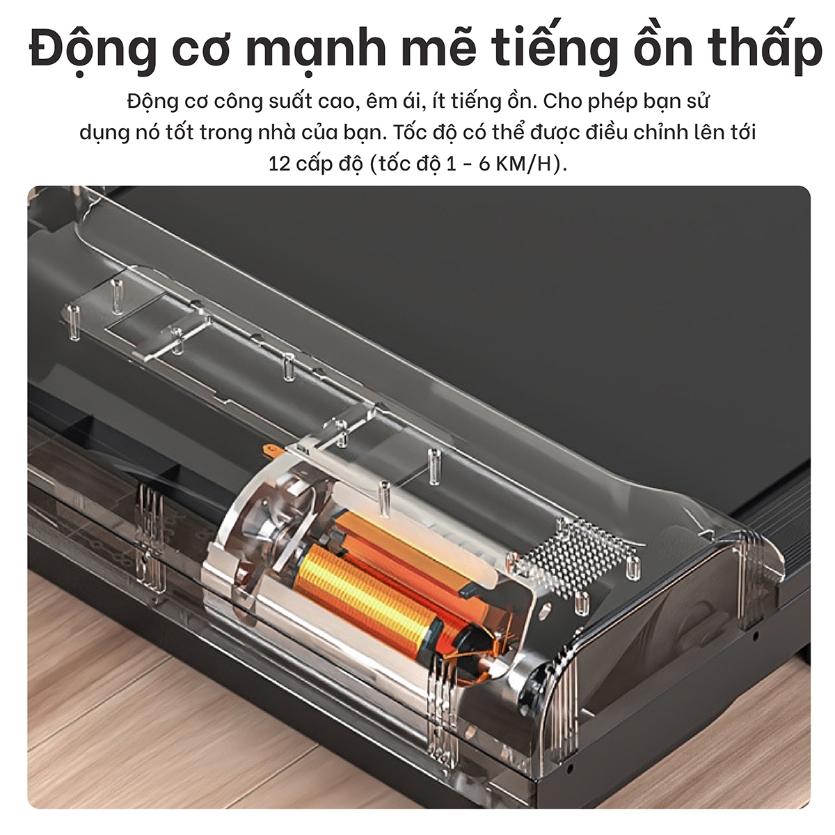 Máy chạy bộ TM310B- BLACK thế hệ mới có điều khiển từ xa , máy đi bộ gia đình