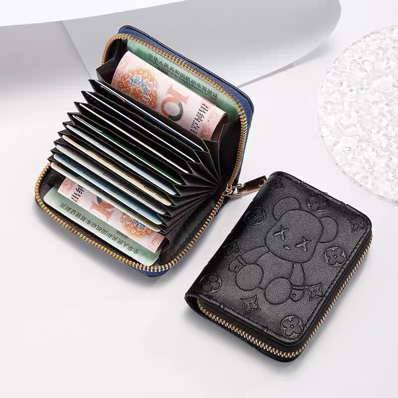 Ví nữ ngắn mini cầm tay gồm nhiều ngăn đựng tiền , thẻ nhỏ gọn bỏ túi thời trang hàn quốc cute dễ thương