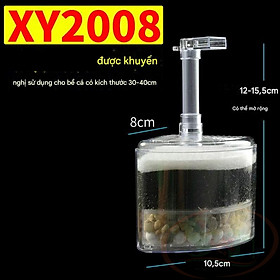 Lọc bio góc Xinyou Corner Sponge Filter lọc vi sinh mini bể cá tép rùa cảnh