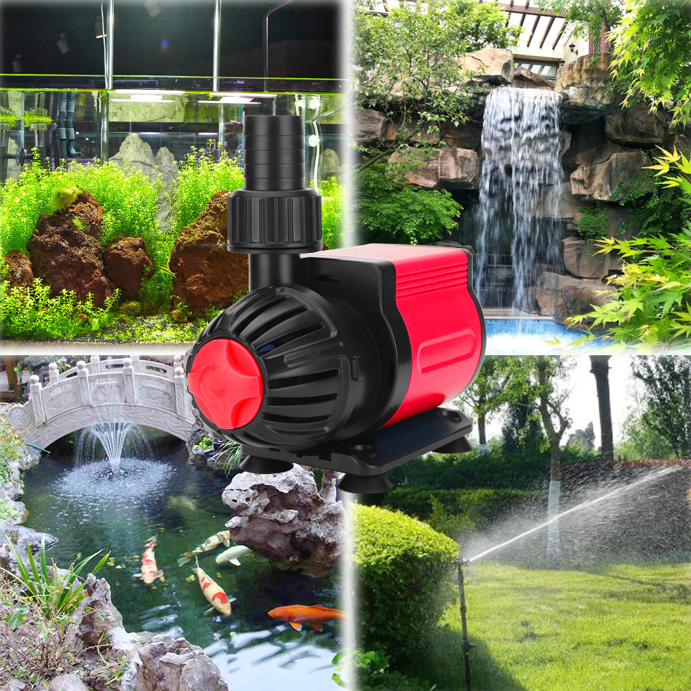 Máy bơm HA 8000 - HA10000 - HA12000 lõi trục gốm, 9 nấc chỉnh nước dùng cho bể cá, hồ cá, hòn non bộ - Máy bơm chìm cao cấp