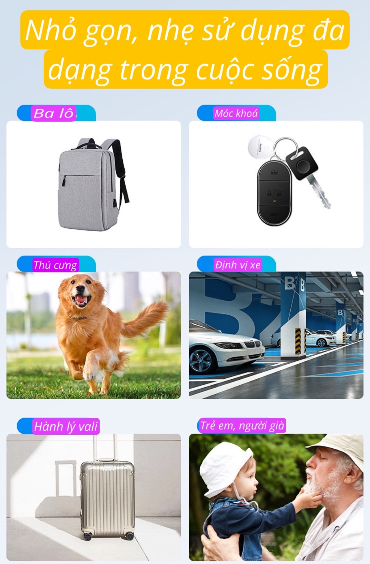 Định Vị Remax DropTag RT-G2302, Định Vị Không Giới Hạn Khoảng Cách + Tặng pin + dây đeo - Hàng chính hãng