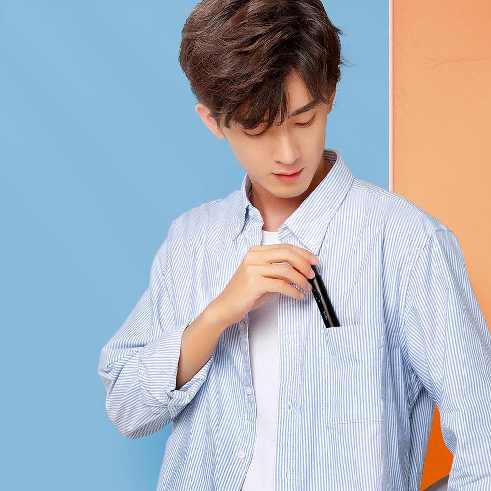 Máy tỉa lông mũi cầm tay, Đầu cắt hai lưỡi xoay 360 °, có thể tháo rời, dễ dàng vệ sinh
