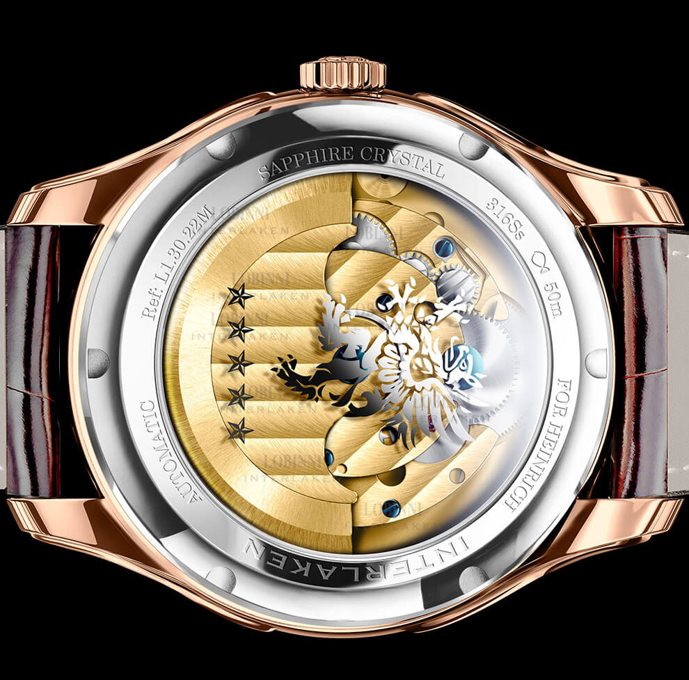 Đồng hồ nam chính hãng LOBINNI L13022-5,kính sapphire,chống xước,chống nước 50m,Bh 24 tháng,máy cơ (automatic)