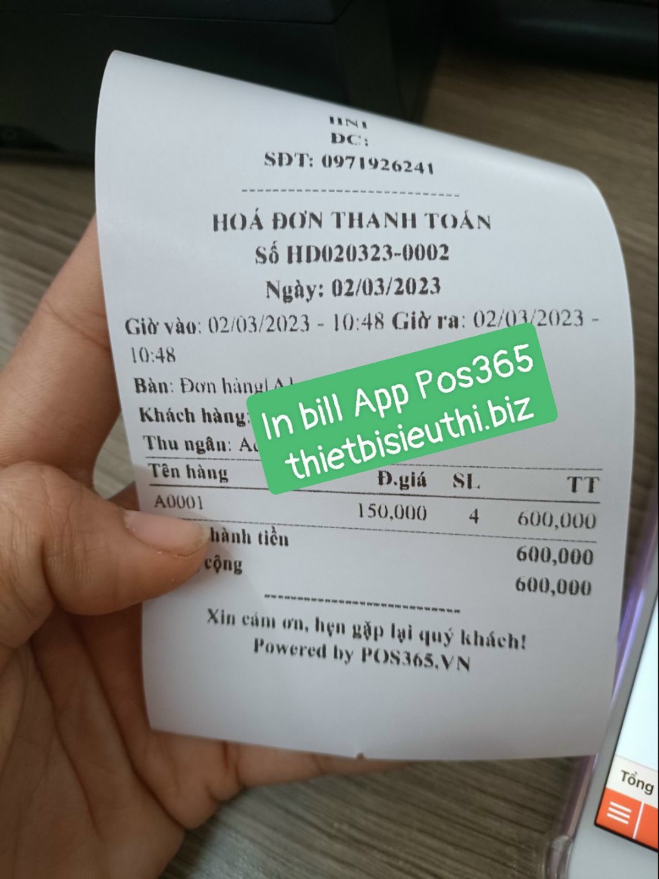 Máy in đơn Livestream, Máy in hóa đơn kết nối điện thoại, Máy in nhiệt K80, Máy in Bill kết nối điện thoại - Hàng Chính Hãng