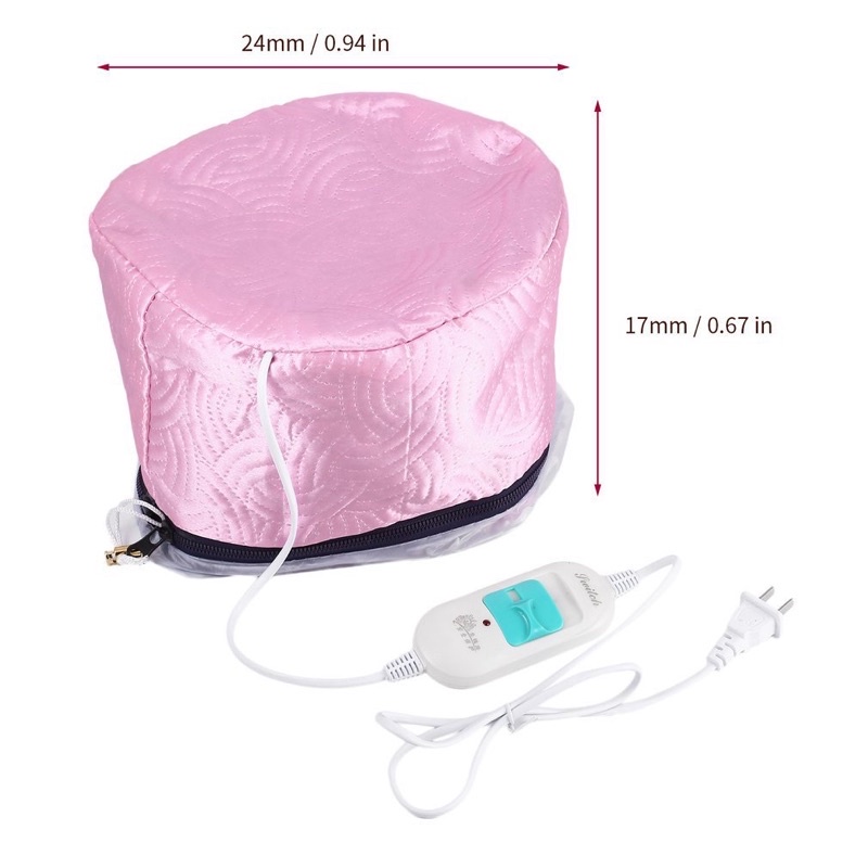 Mũ Ủ Tóc Nhiệt Tại Nhà Mũ Hấp Tóc Cao Cấp Chuẩn Salon An Toàn 3 Cấp Độ Chống Nước Chống Giật