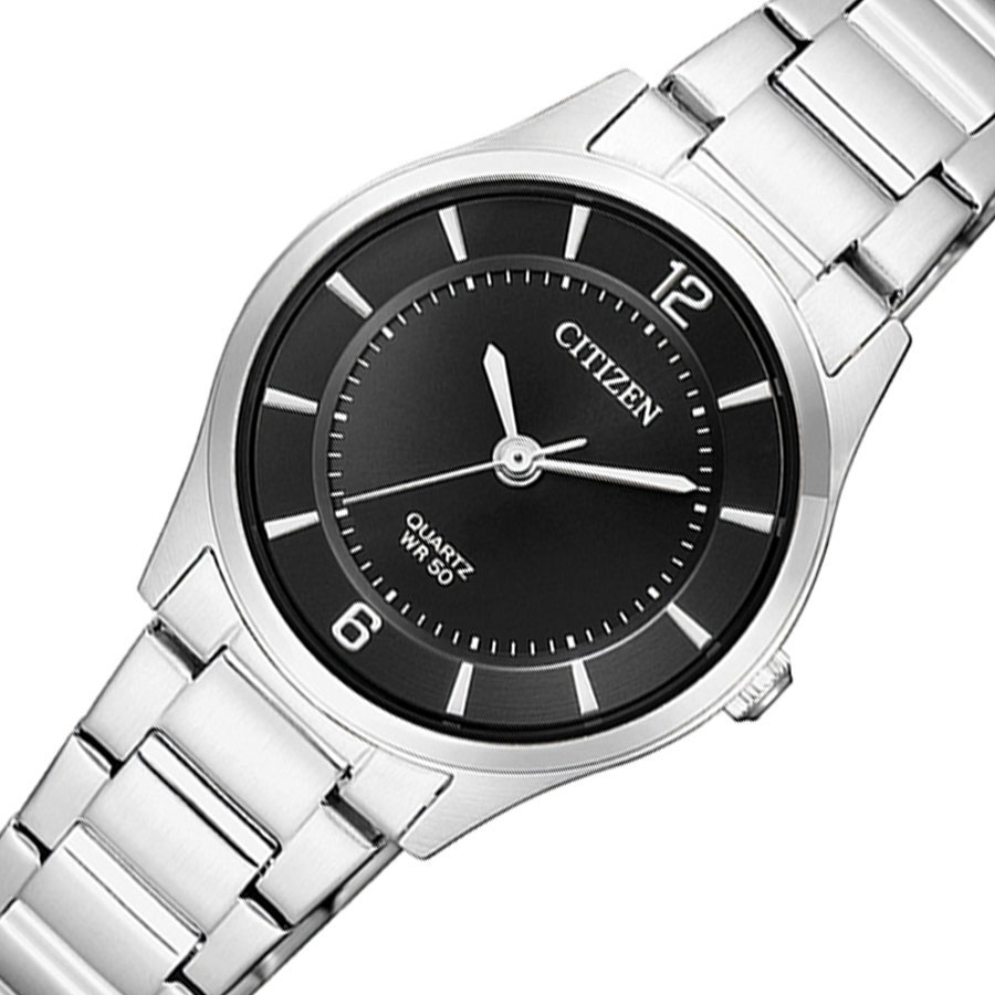 Đồng Hồ Nữ Citizen Dây Thép Không Gỉ ER0201-81E - Mặt Đen