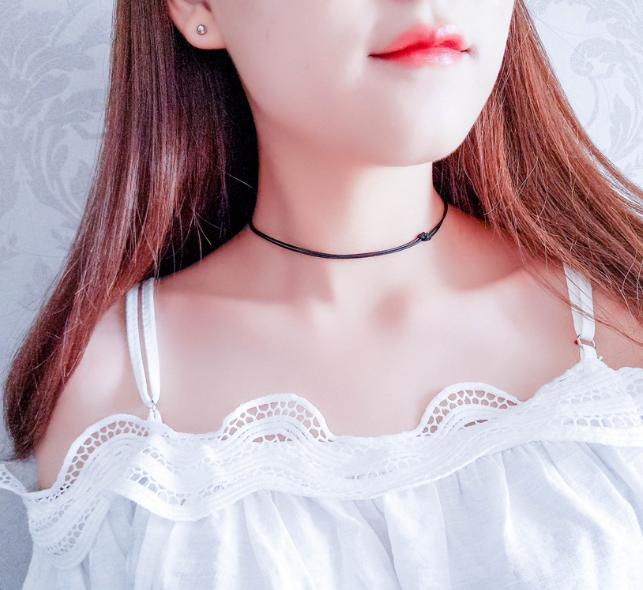 Vòng cổ choker tattoo V66 dây đơn giản