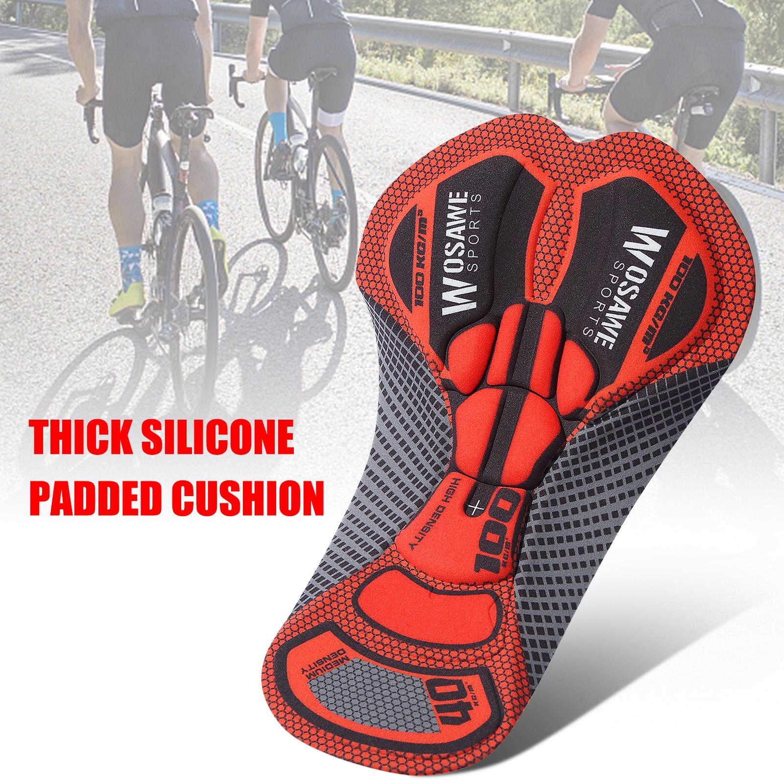 Wosawe Cycling Shorts 5D Gel Pad Cushion Breathable Road MTB Bike Bicycle Riding Cycling Underwear Pants Cushion