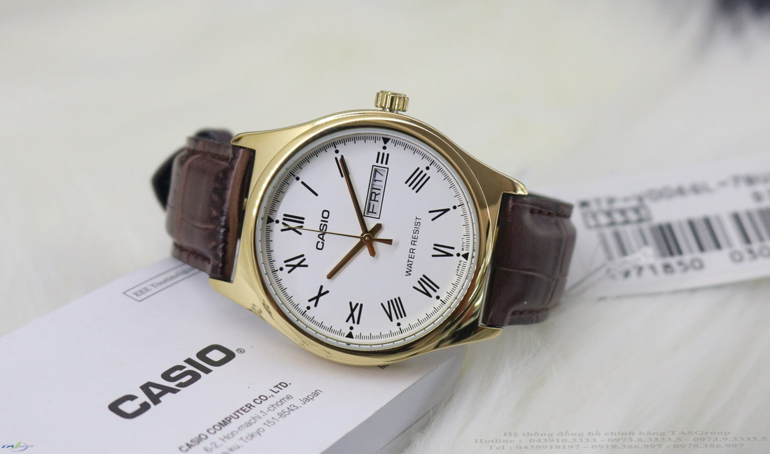 Đồng hồ nam dây da Casio MTP-V006GL-7BUDF