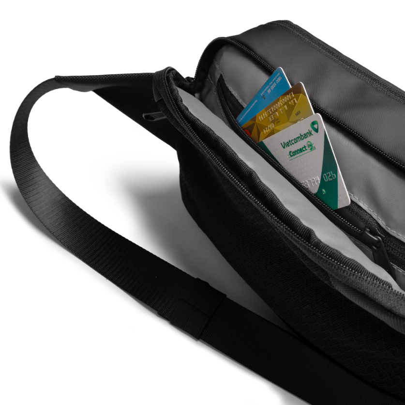 Túi Đeo Chéo KINGBAG BAMBOO vải trượt nước, nhiều ngăn tiện dụng - Hàng Chính Hãng
