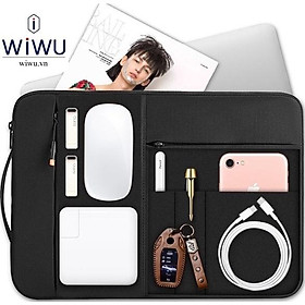 Túi xách chống sốc có quai xách WI WU Alpha Slim Sleeve  nhỏ gọn cho Macbook , Laptop 13, 14, 16 inch - Hàng chính hãng