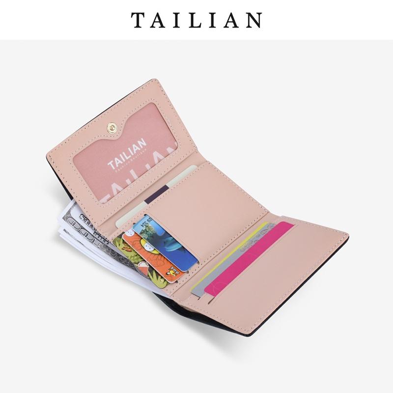 Ví Nữ Ngắn Mini Cầm Tay Chính Hãng TAILIAN Gấp 2 Nhỏ Gọn Da Cao Cấp Cực Đẹp Giá Rẻ TL09 - Micocah Mall