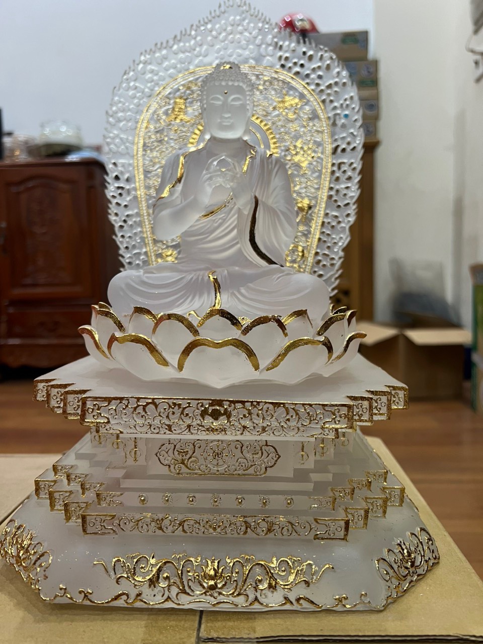BỘ 7 VỊ DƯỢC SƯ ĐÁ LƯU LY ĐẦY ĐỦ CÁC MÀU TRƯNG BÀY HOẶC LÀM QUÀ TẶNG NGƯỜI THÂN