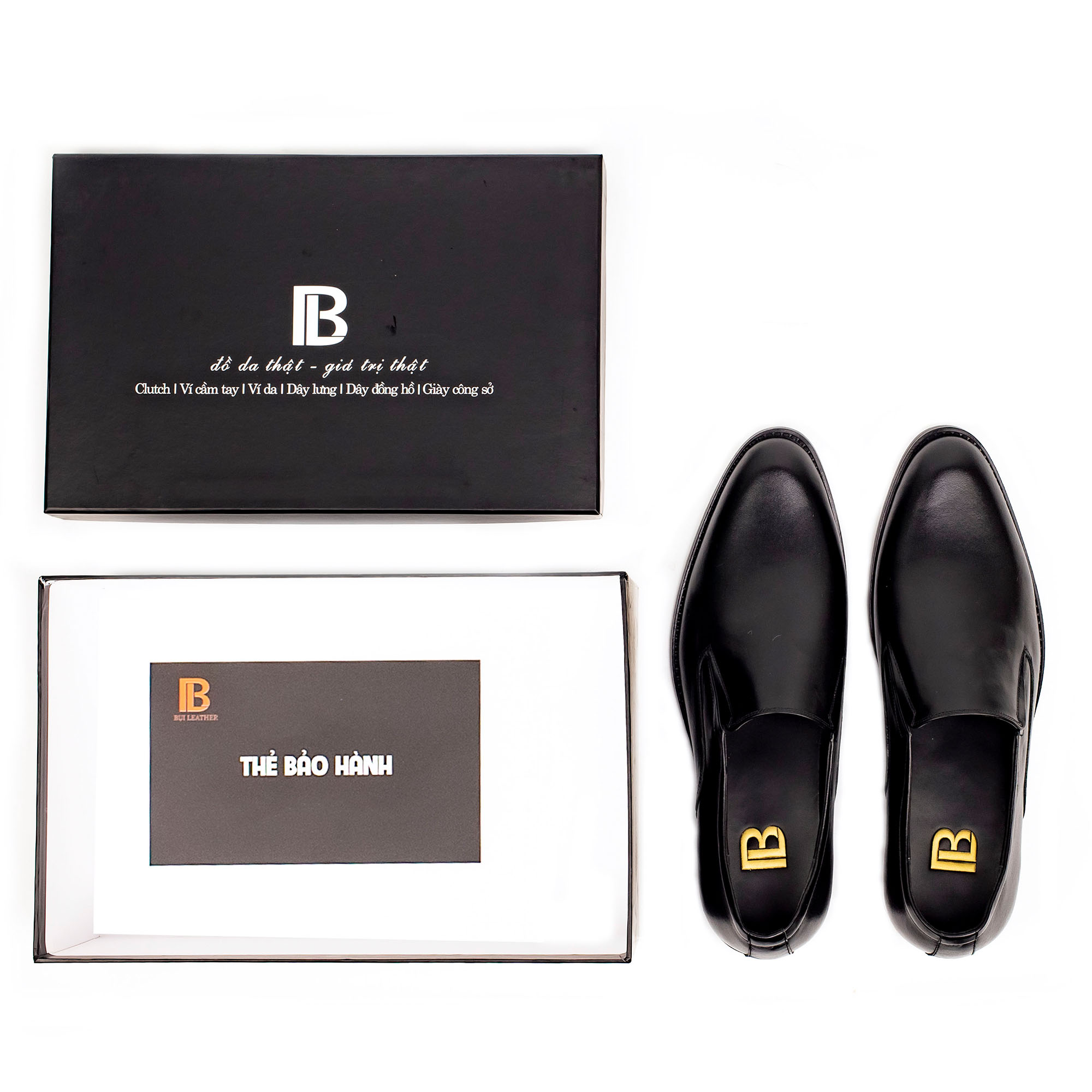 Giày lười da nam công sở Bụi Leather G107 - Da bò Nappa cao cấp