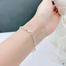 Lắc tay nữ thời trang chất liệu bằng bạc Ý MS0114