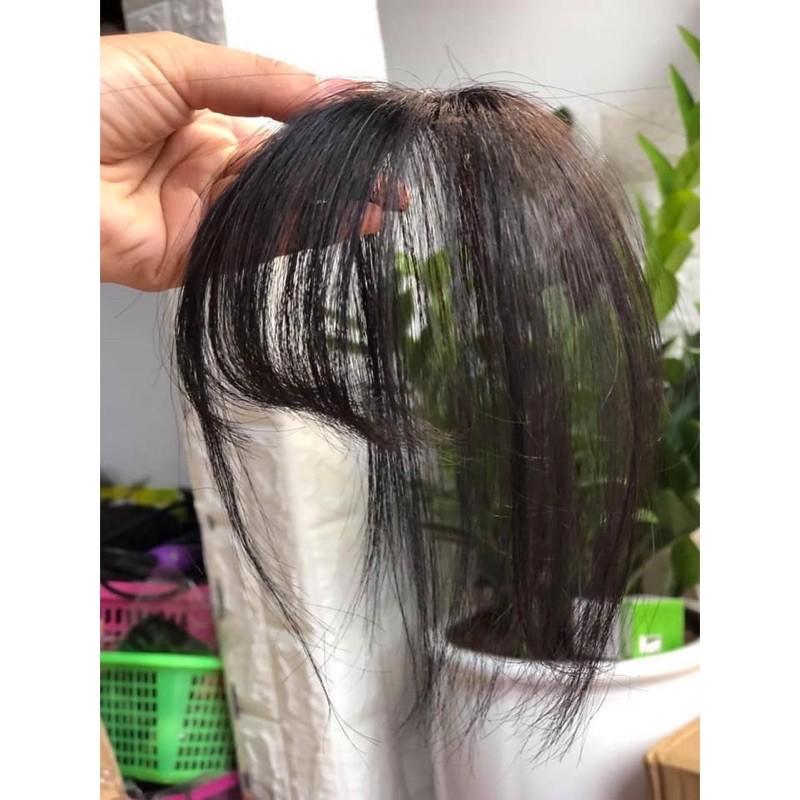 Tóc thật 100% Mái che hói mái thưa️ cột 3D cao cấp