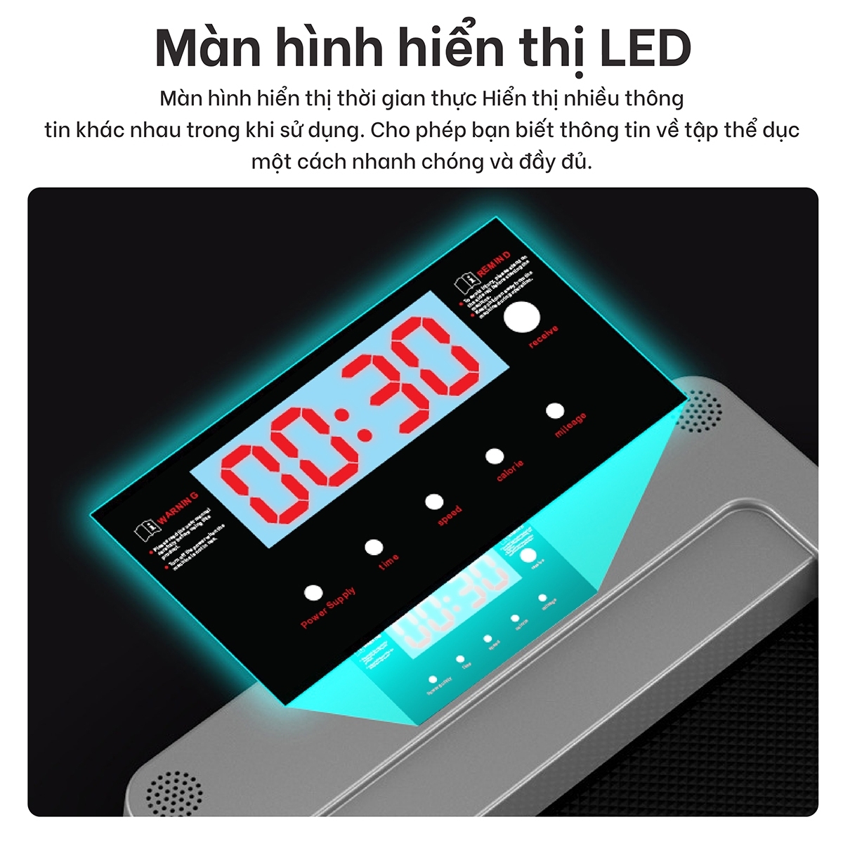 Máy chạy bộ TM310B- BLACK thế hệ mới có điều khiển từ xa , máy đi bộ gia đình